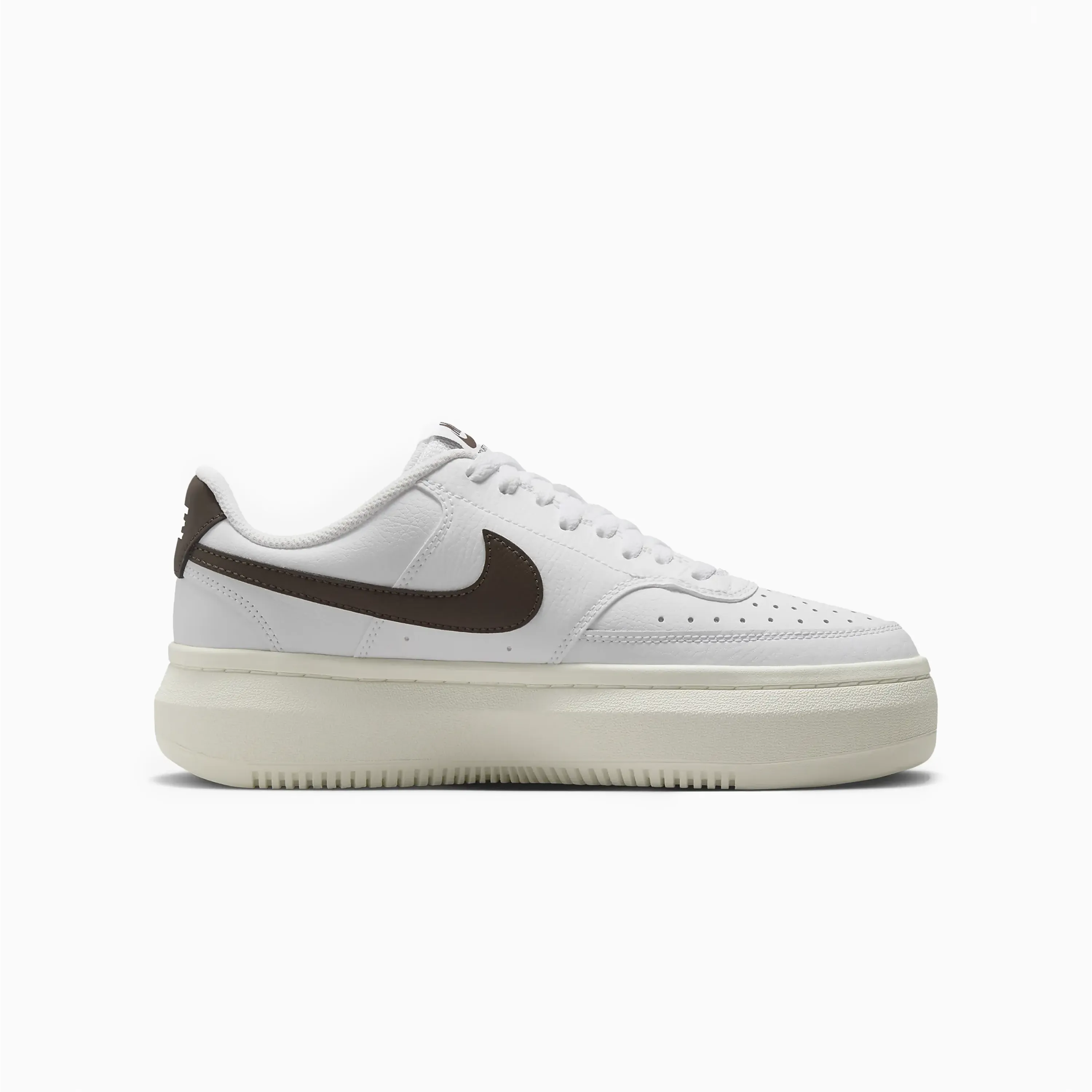 NIKE COURT VISION ALTA W' WHITE & SAIL AND BAROQUE BROWN - DM0113