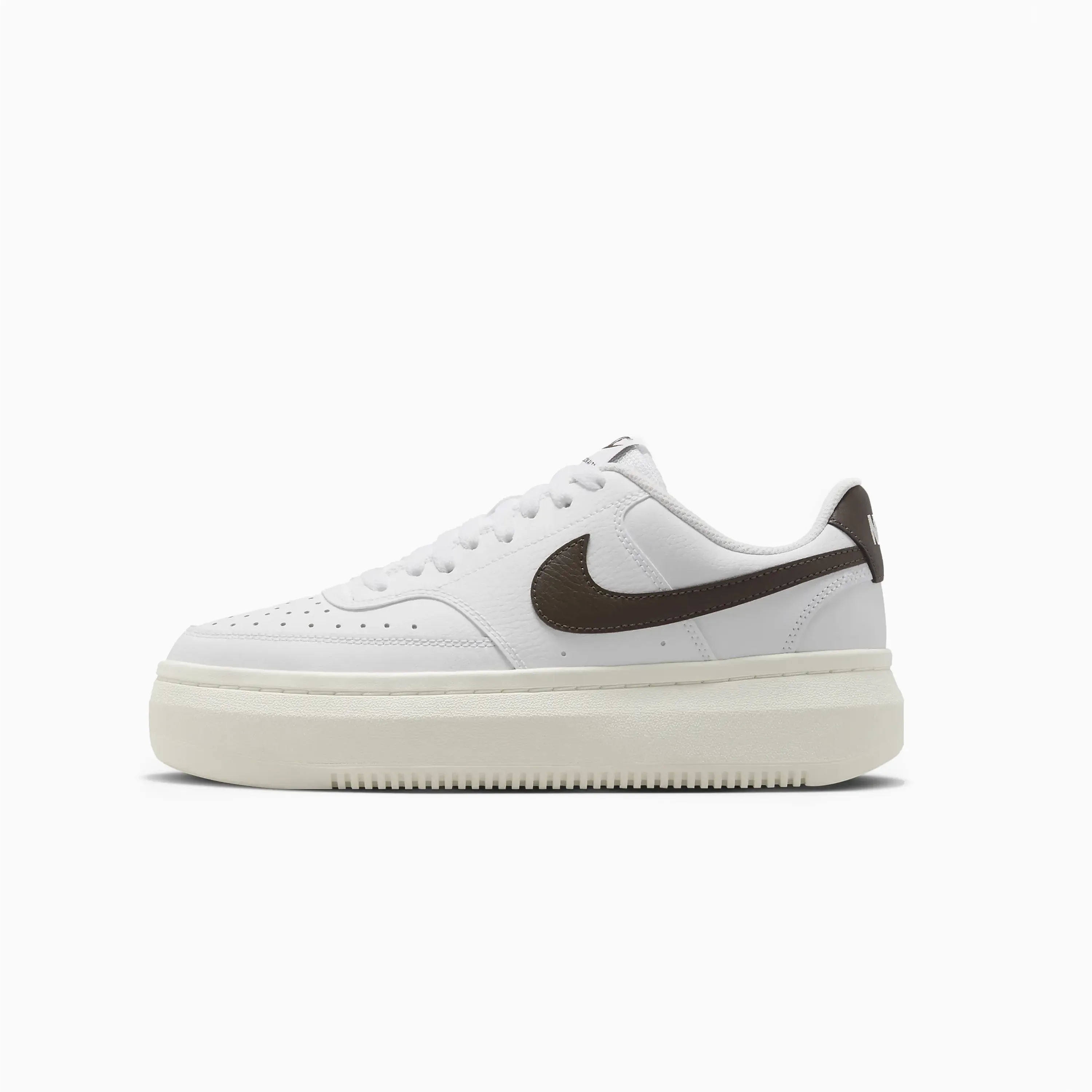 NIKE COURT VISION ALTA W' WHITE & SAIL AND BAROQUE BROWN - DM0113