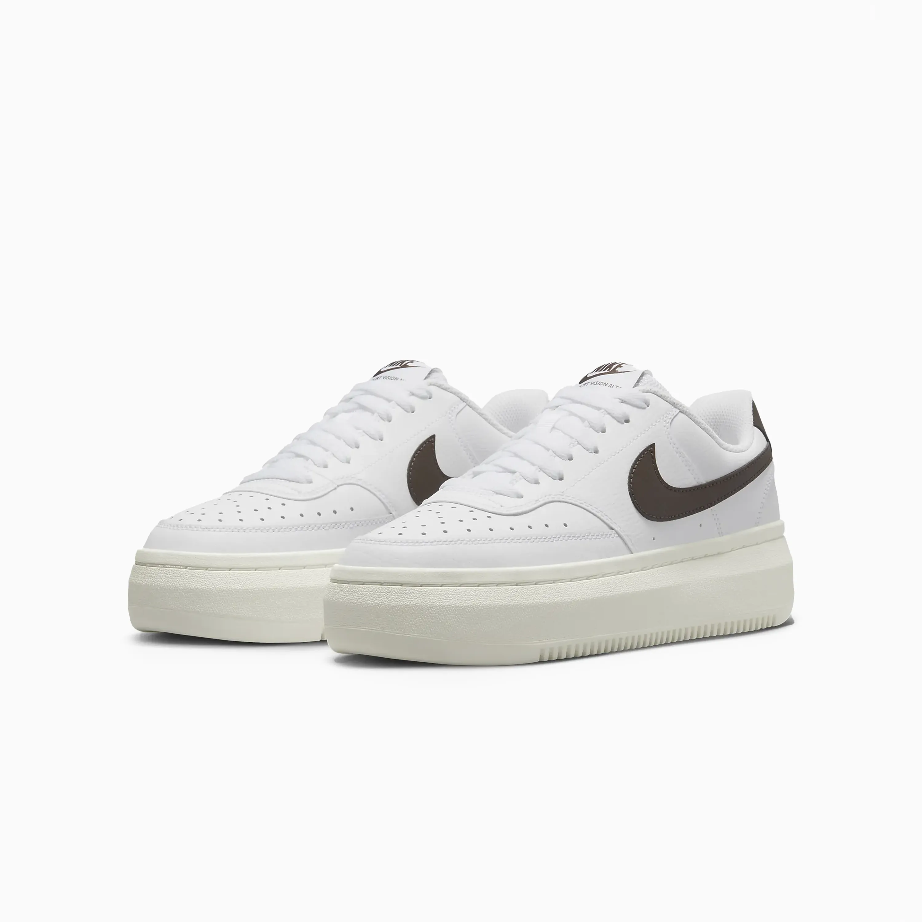 NIKE COURT VISION ALTA W' WHITE & SAIL AND BAROQUE BROWN - DM0113