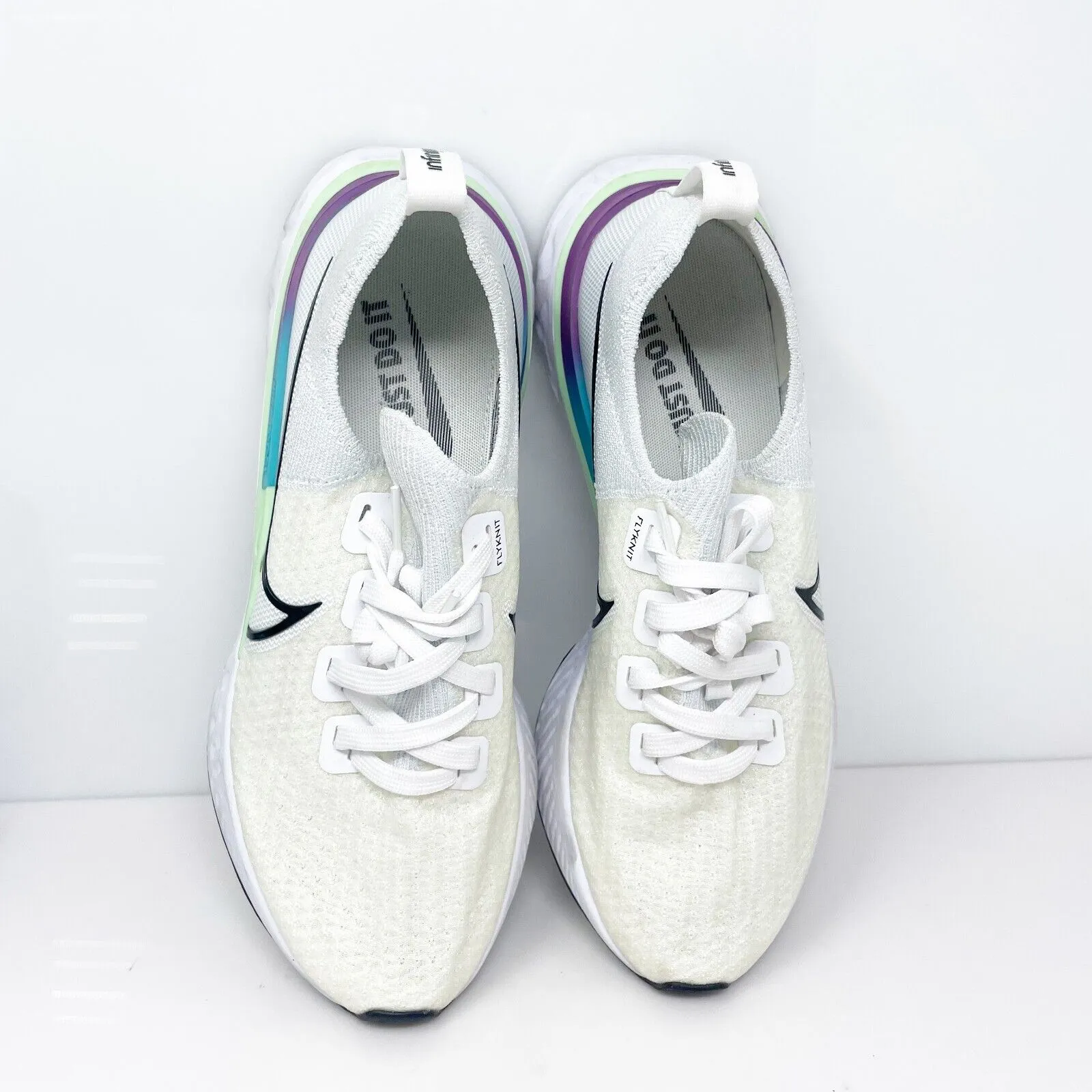 Nike Womens React Infinity Run FK CD4372-102 White Running Shoes Sneakers Size 9