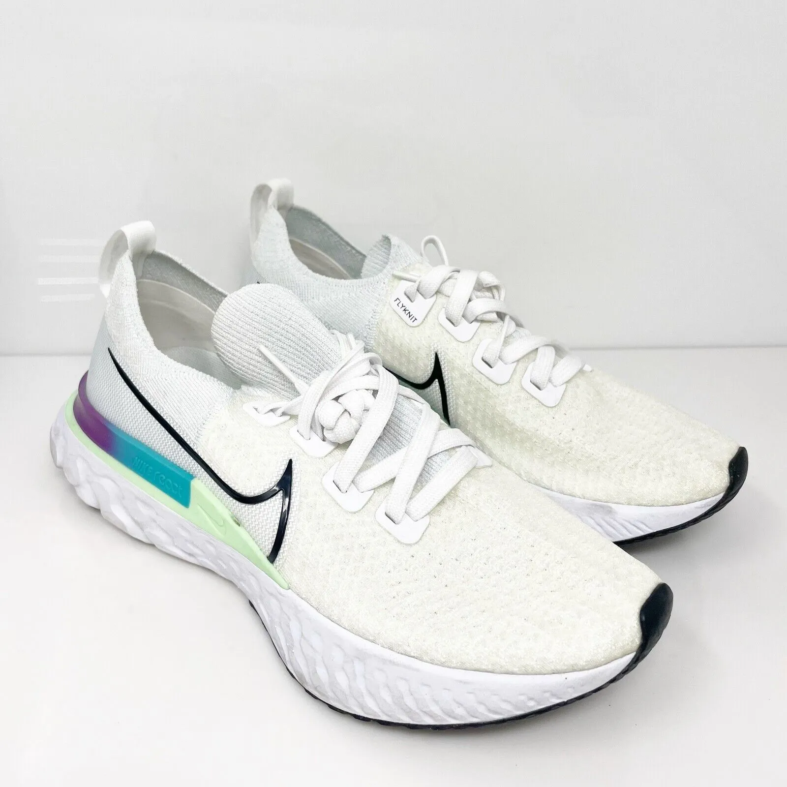 Nike Womens React Infinity Run FK CD4372-102 White Running Shoes Sneakers Size 9