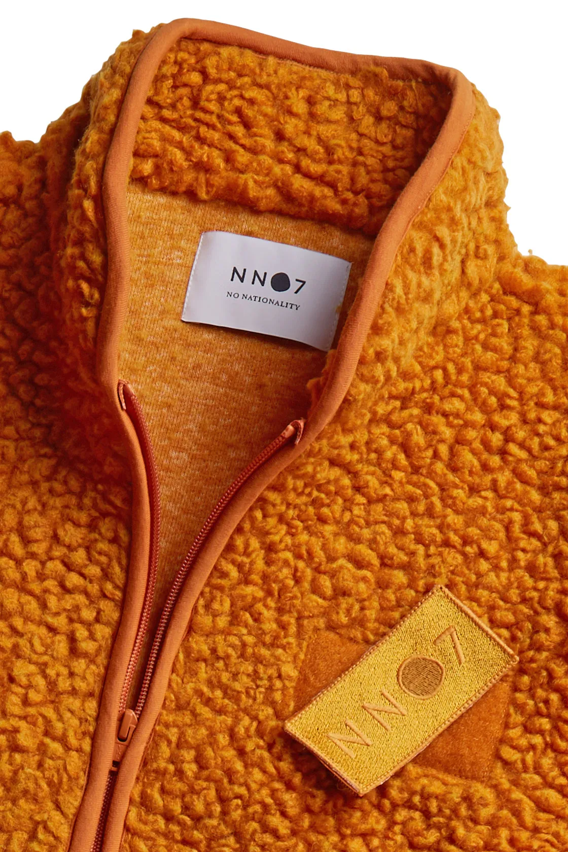 NN07 Morten Zip Fleece Pumpkin