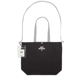 NOT MAISON TOTE BAG (M) Black/Gray