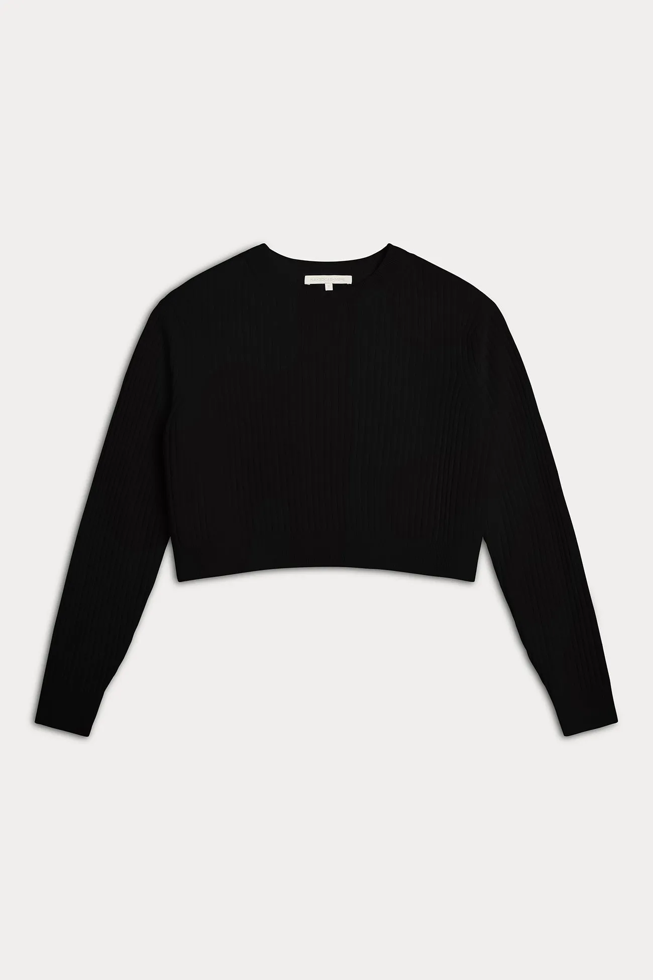 NOVA CASHMERE RIBBED CREWNECK SWEATER