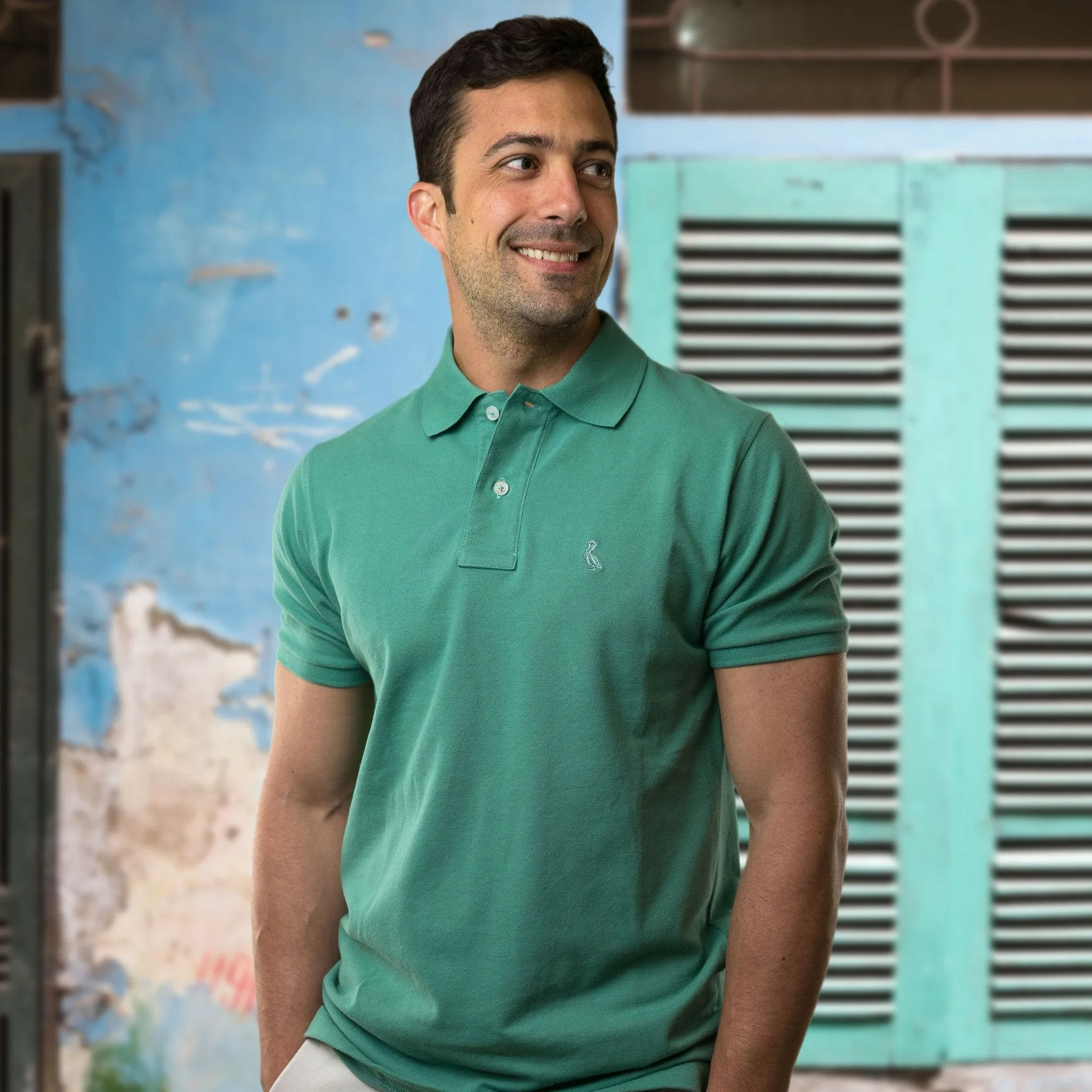 Original Pelican Polo - Emerald Green