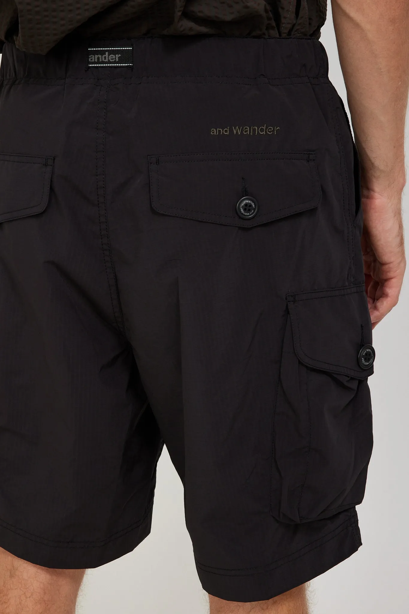 Oversized Cargo Short Pants Black