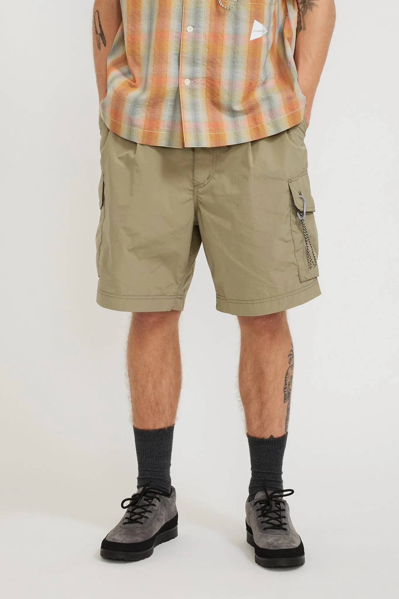 Oversized Cargo Short Pants Light Beige