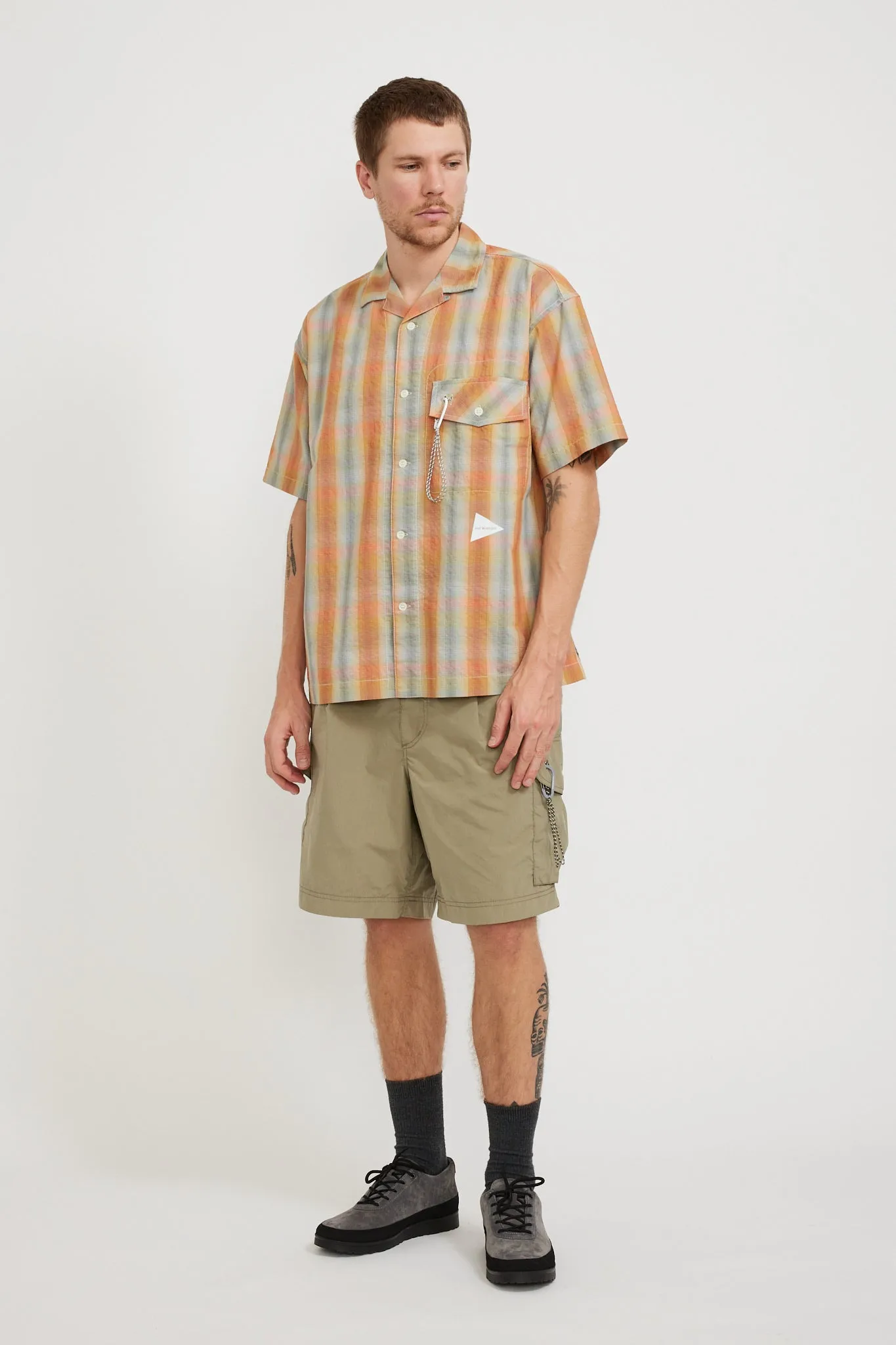 Oversized Cargo Short Pants Light Beige