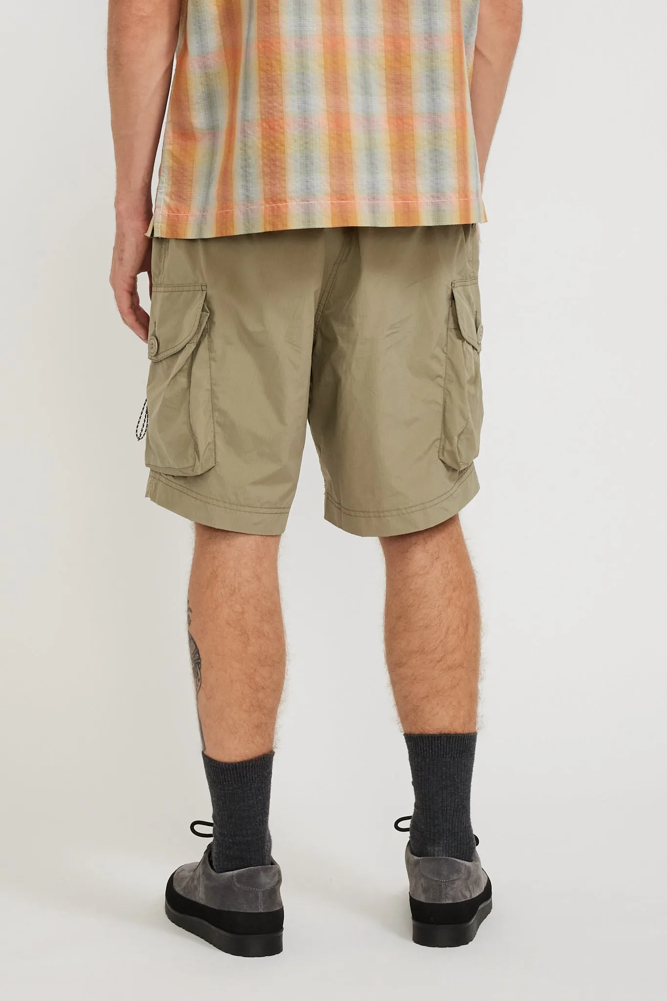 Oversized Cargo Short Pants Light Beige