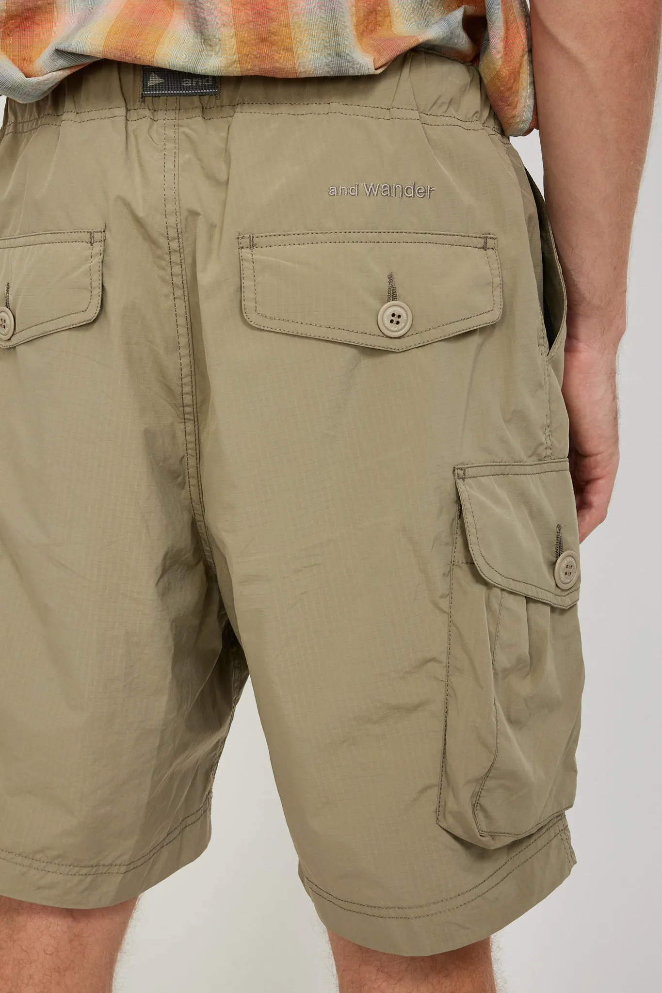 Oversized Cargo Short Pants Light Beige