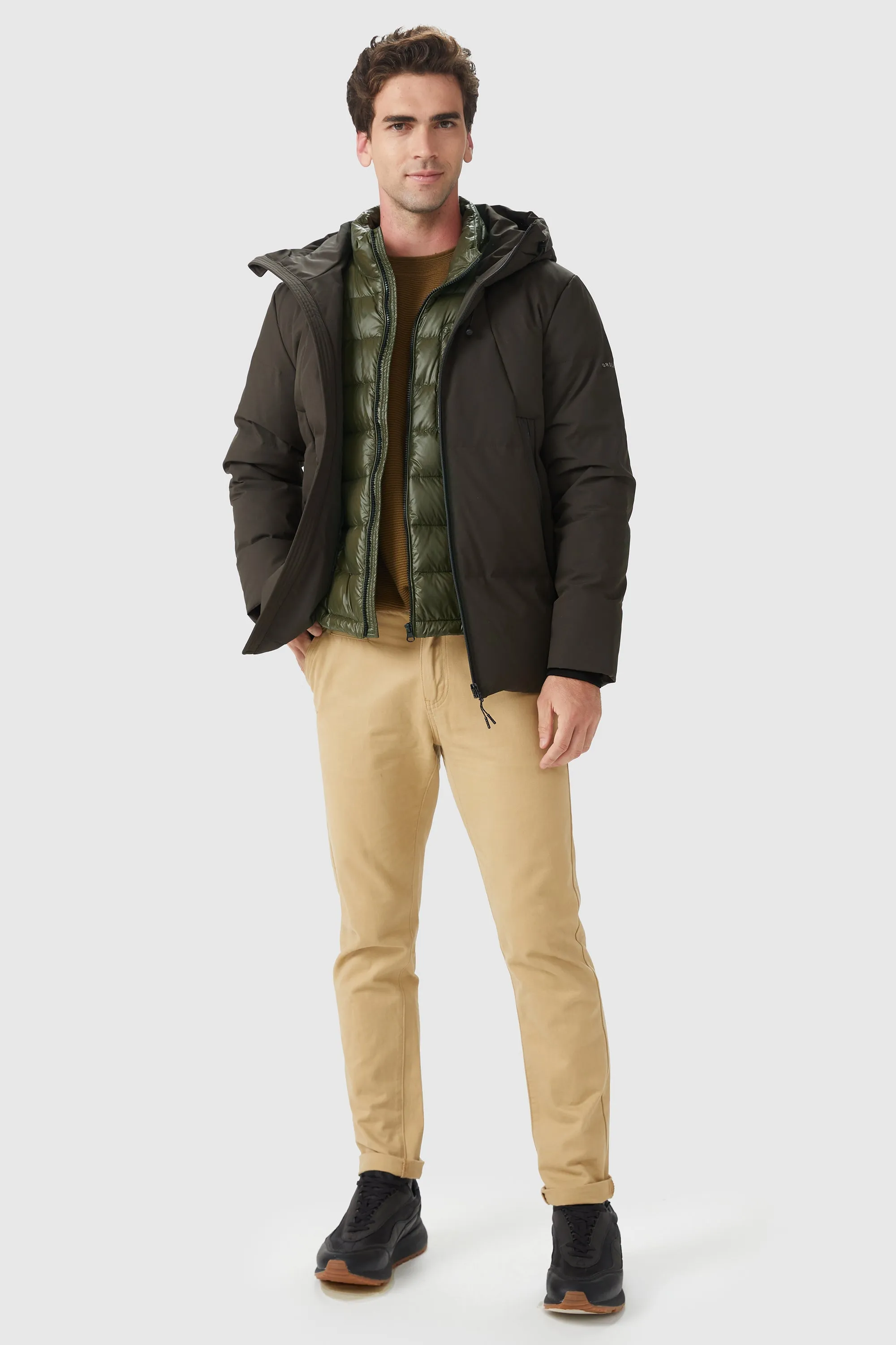 Packable Winter Vest with Stand Collar