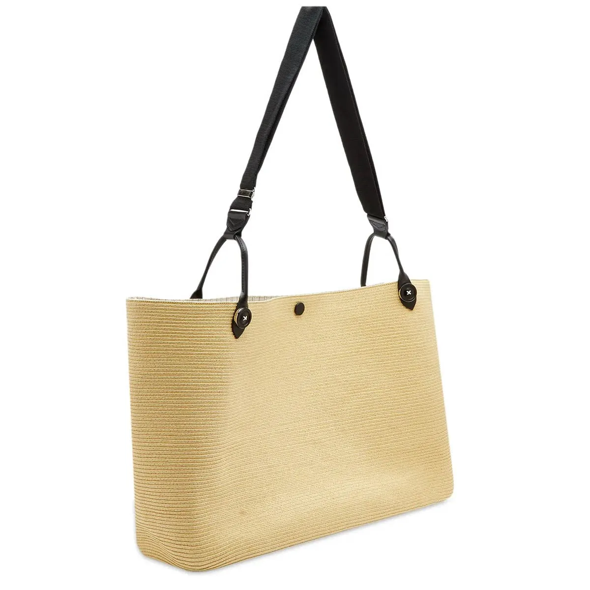 PAPER TOTE BAG XL NATURAL/WHITE | Bodega