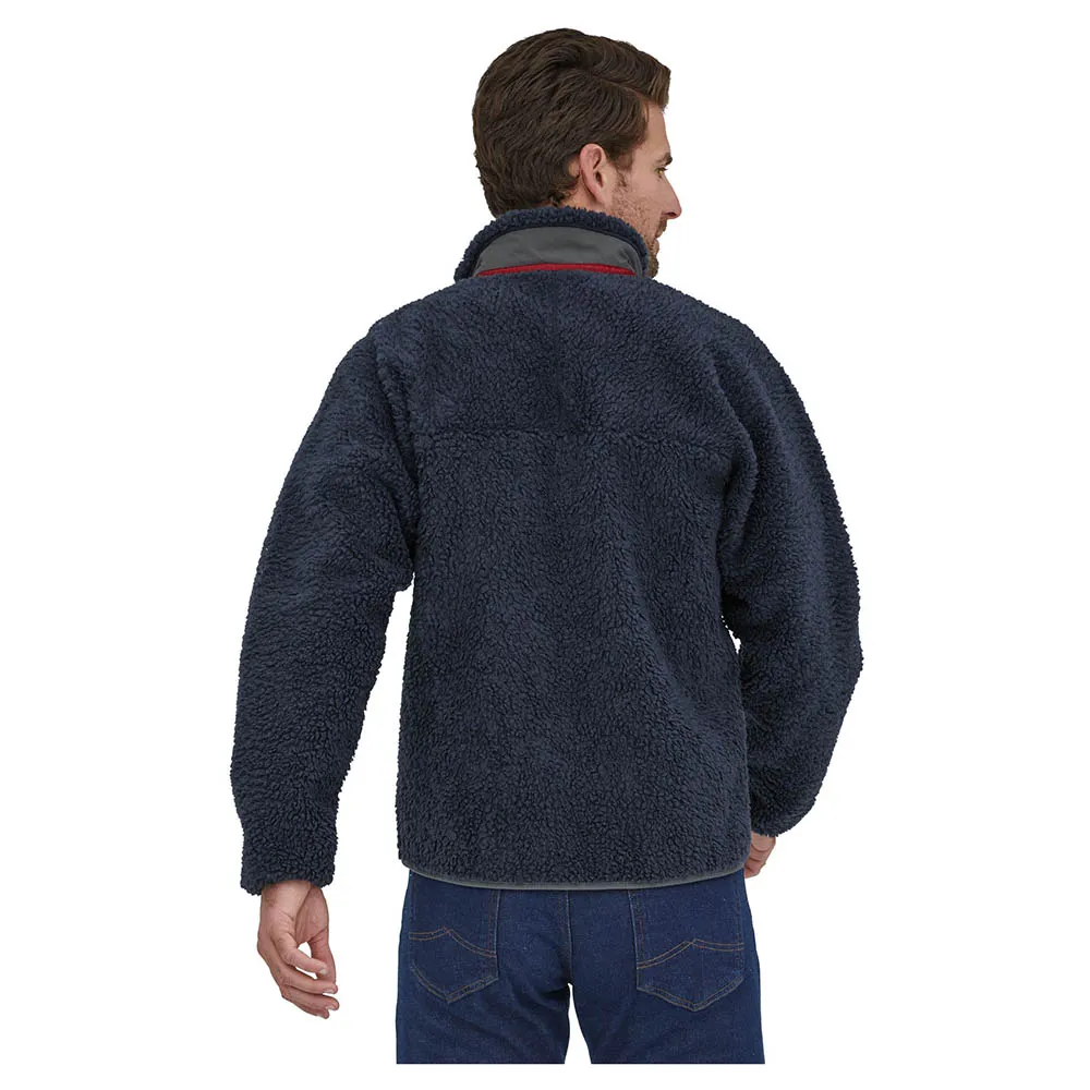 Patagonia Men's Classic Retro-X Fleece Jacket - New Navy / Wax Red