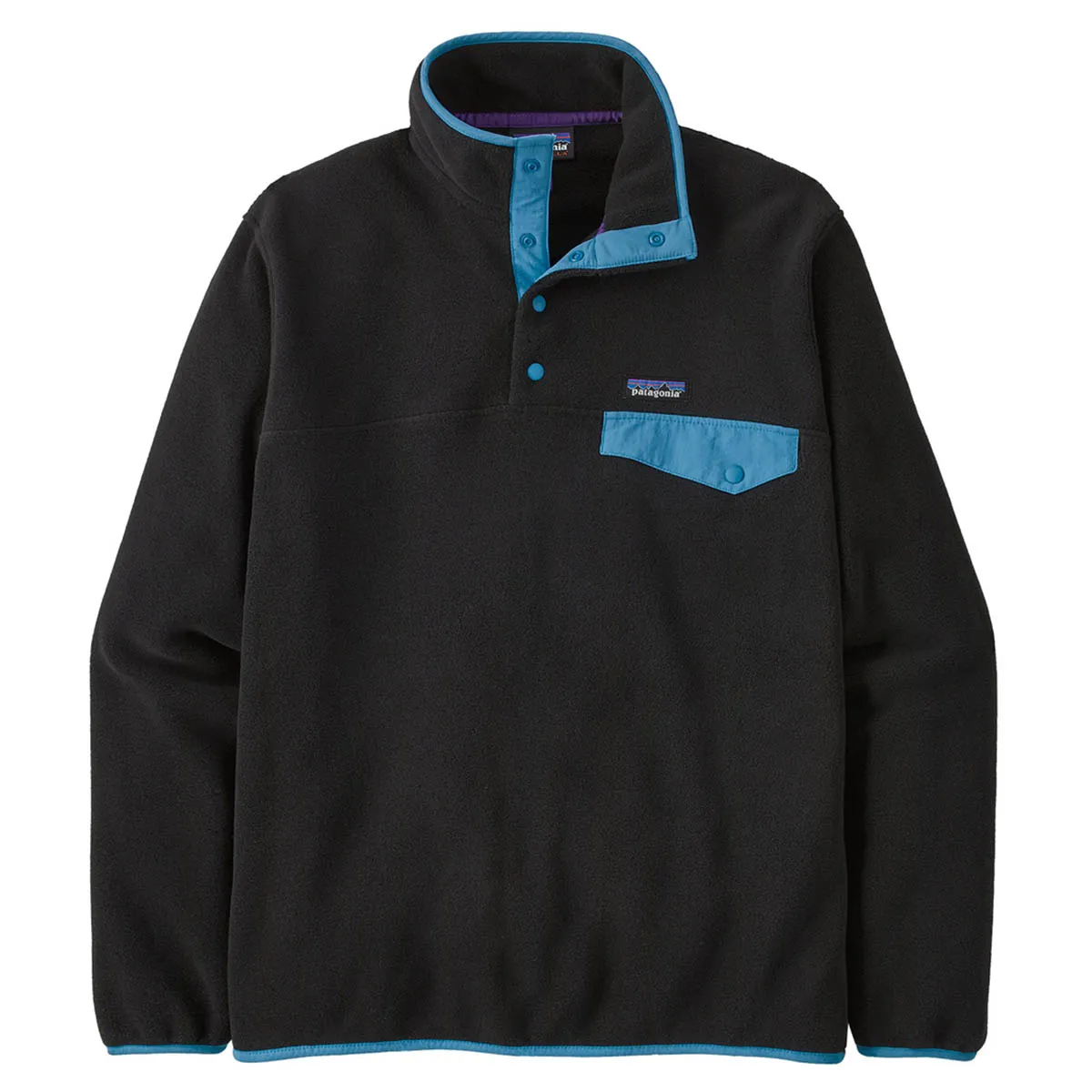 Patagonia Men's Lightweight Synchilla Snap-T Fleece Pullover - Black