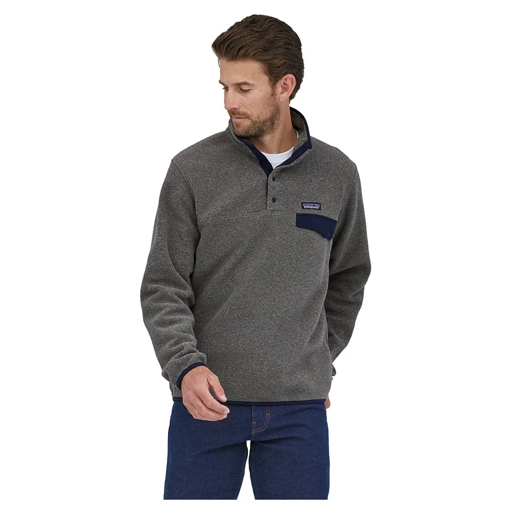 Patagonia Men's Lightweight Synchilla Snap-T Fleece Pullover - Nickel