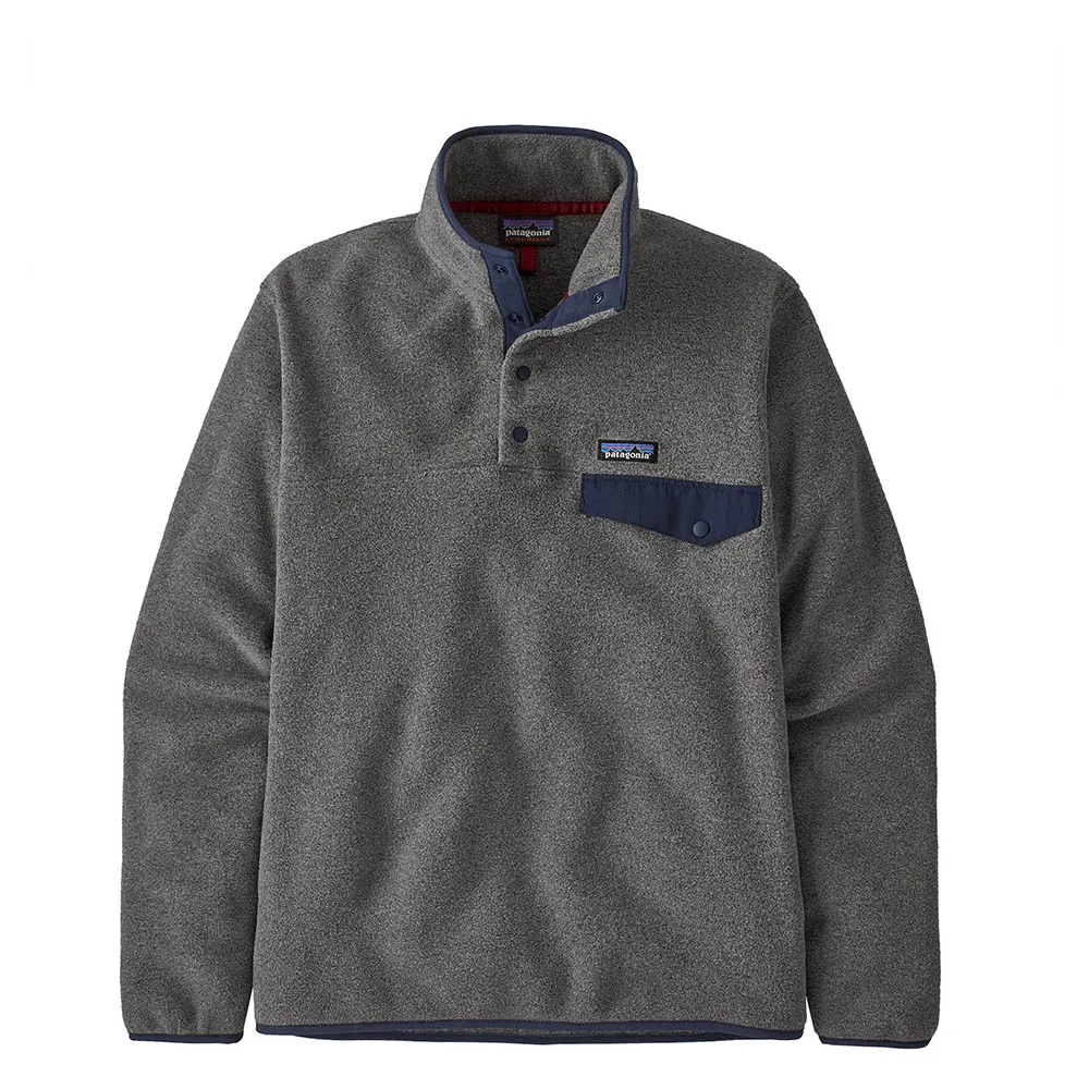 Patagonia Men's Lightweight Synchilla Snap-T Fleece Pullover - Nickel