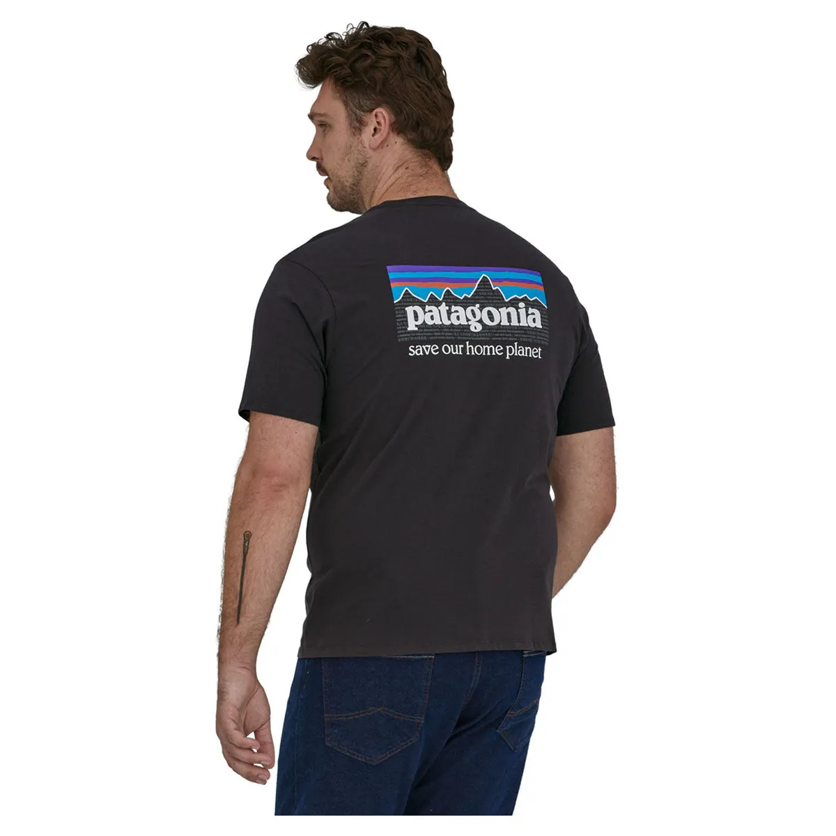 Patagonia Men's P-6 Mission Organic Cotton Tee - Ink Black