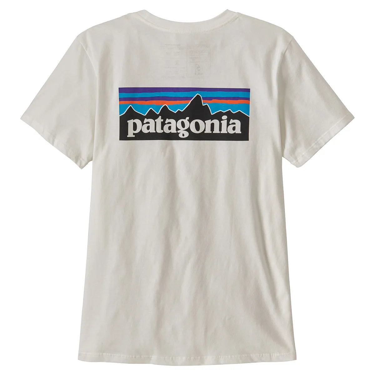 Patagonia Women's P-6 Logo Organic Crew T-Shirt - White