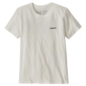 Patagonia Women's P-6 Logo Organic Crew T-Shirt - White