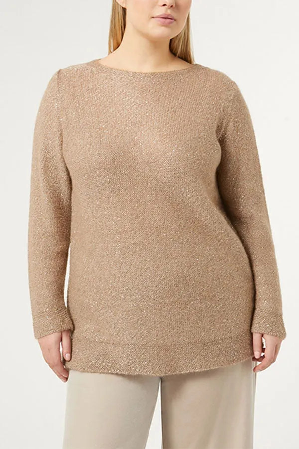 Persona (by Marina Rinaldi) LEVICO MOHAIR SEQUINNED SWEATER