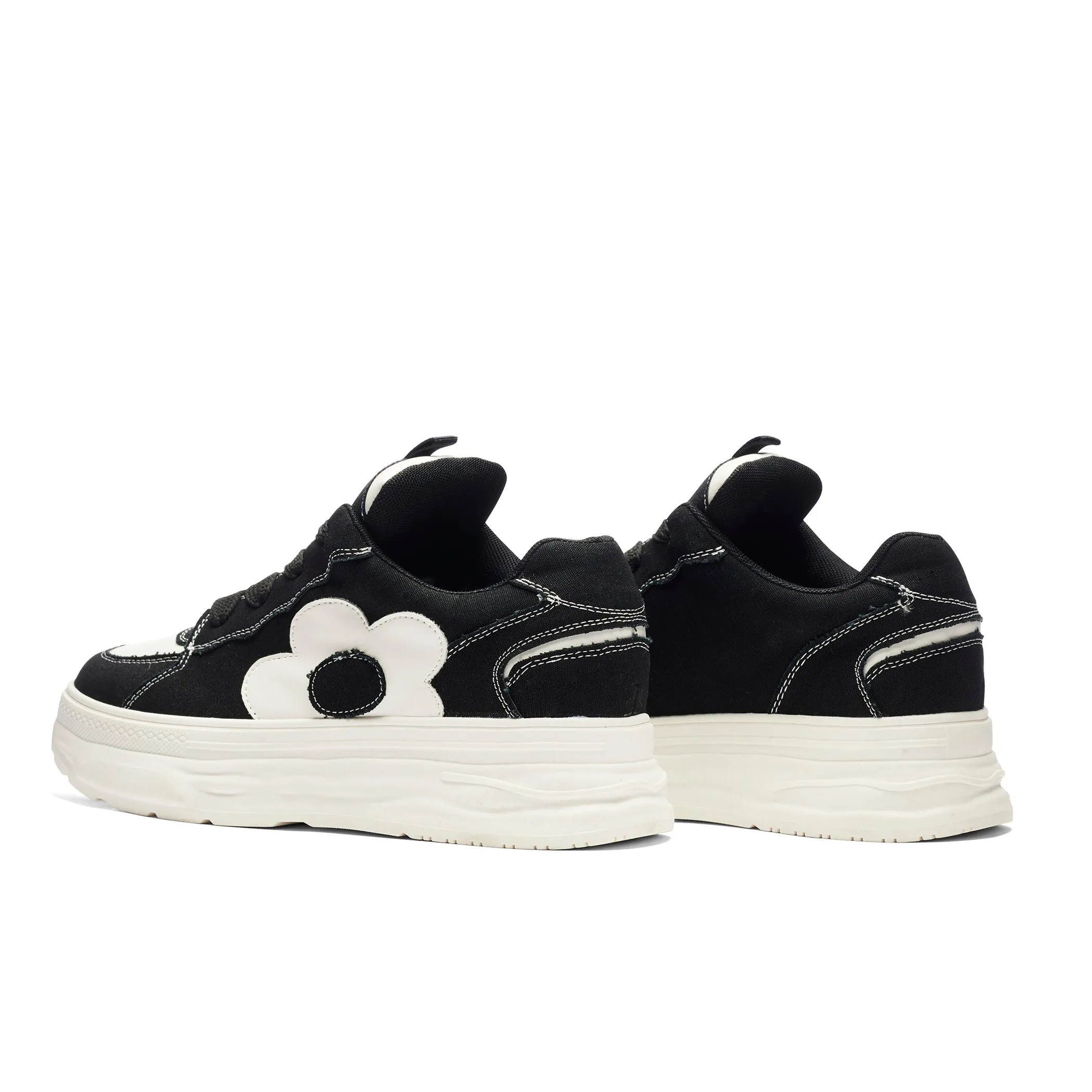 Petal Husk Chunky Trainers - Monochrome