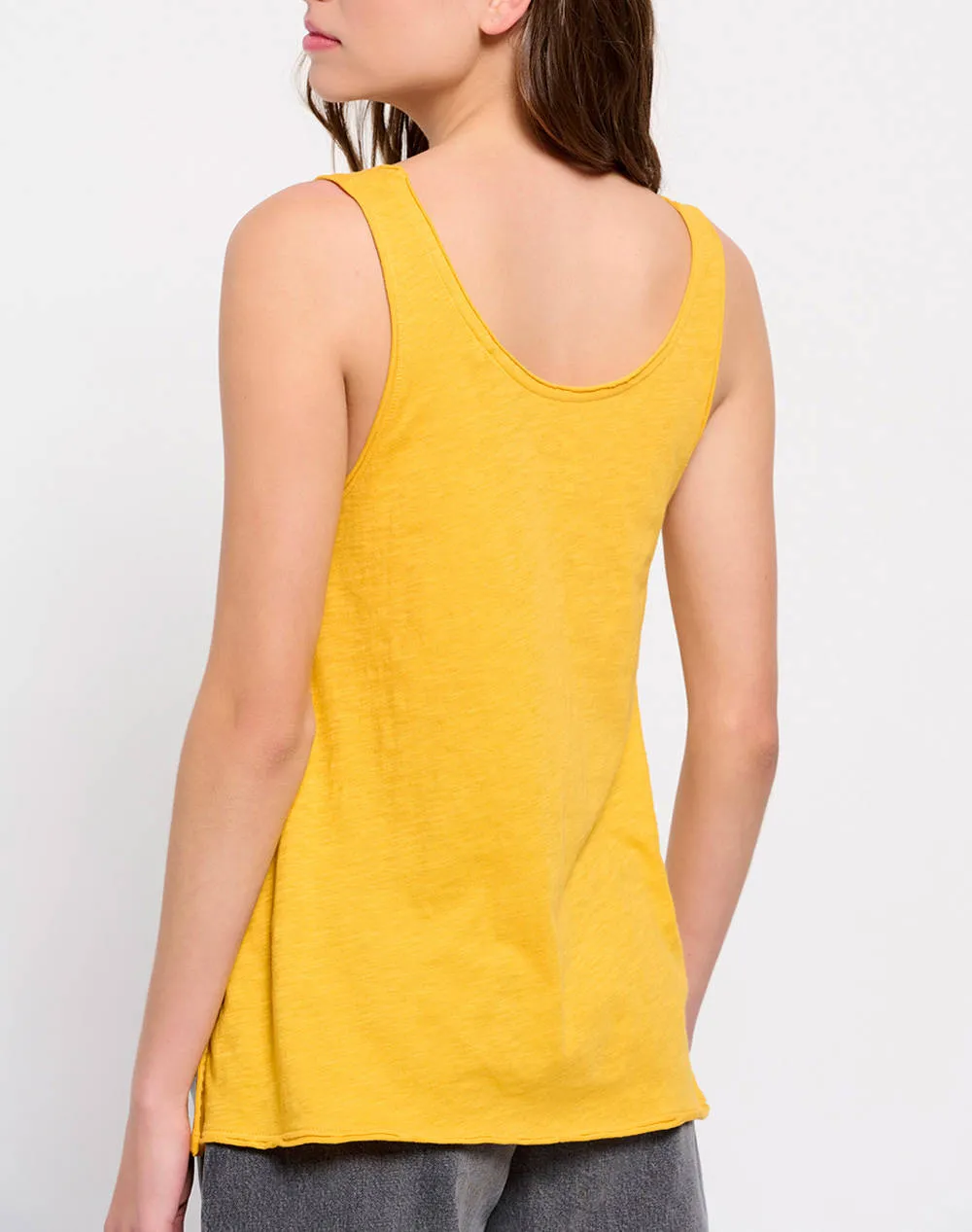 Plain cotton tank top