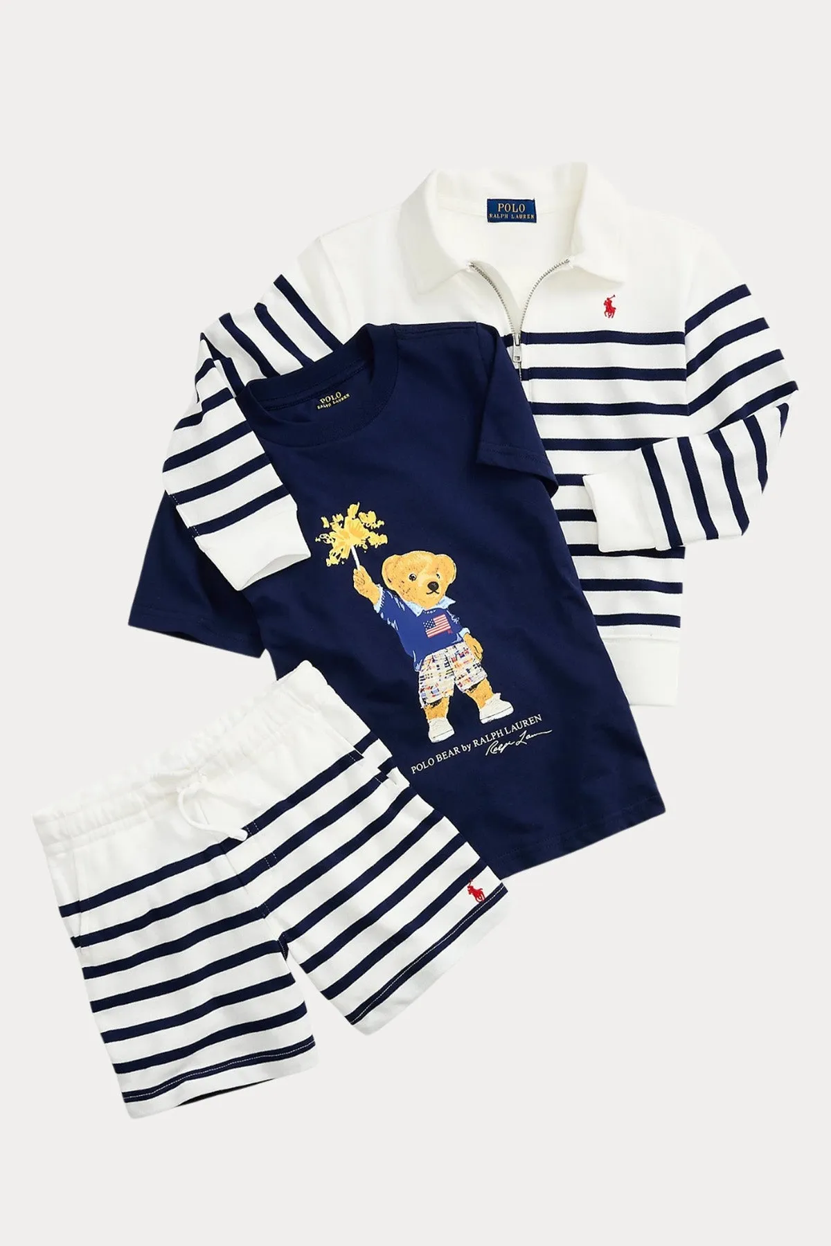 Polo Ralph Lauren Kids 2-7 Ya Unisex ocuk Polo Bear T-shirt