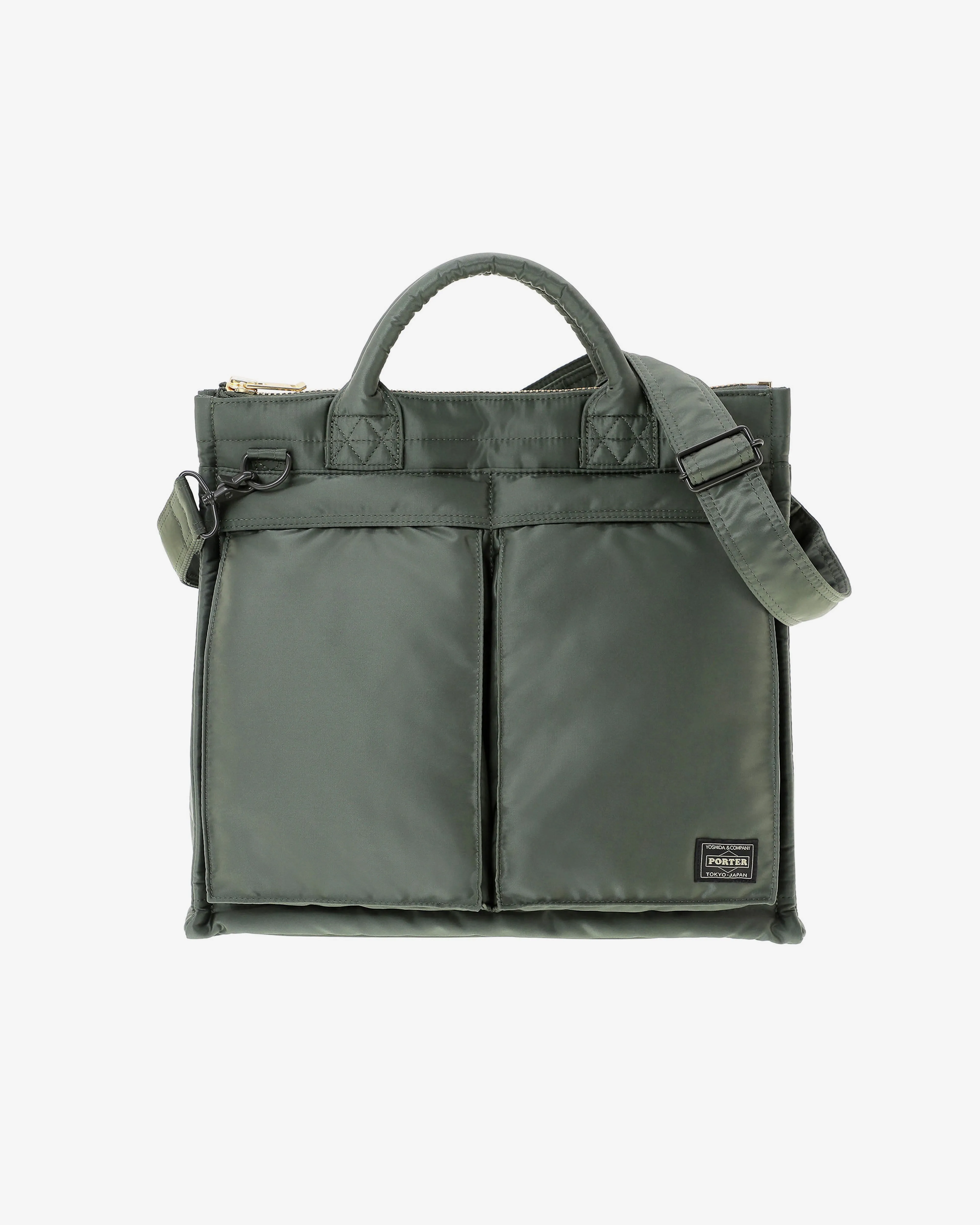 Porter Yoshida & Co. Tanker Square Tote Bag (L)  Green