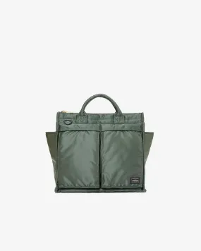 Porter Yoshida & Co. Tanker Square Tote Bag (L)  Green