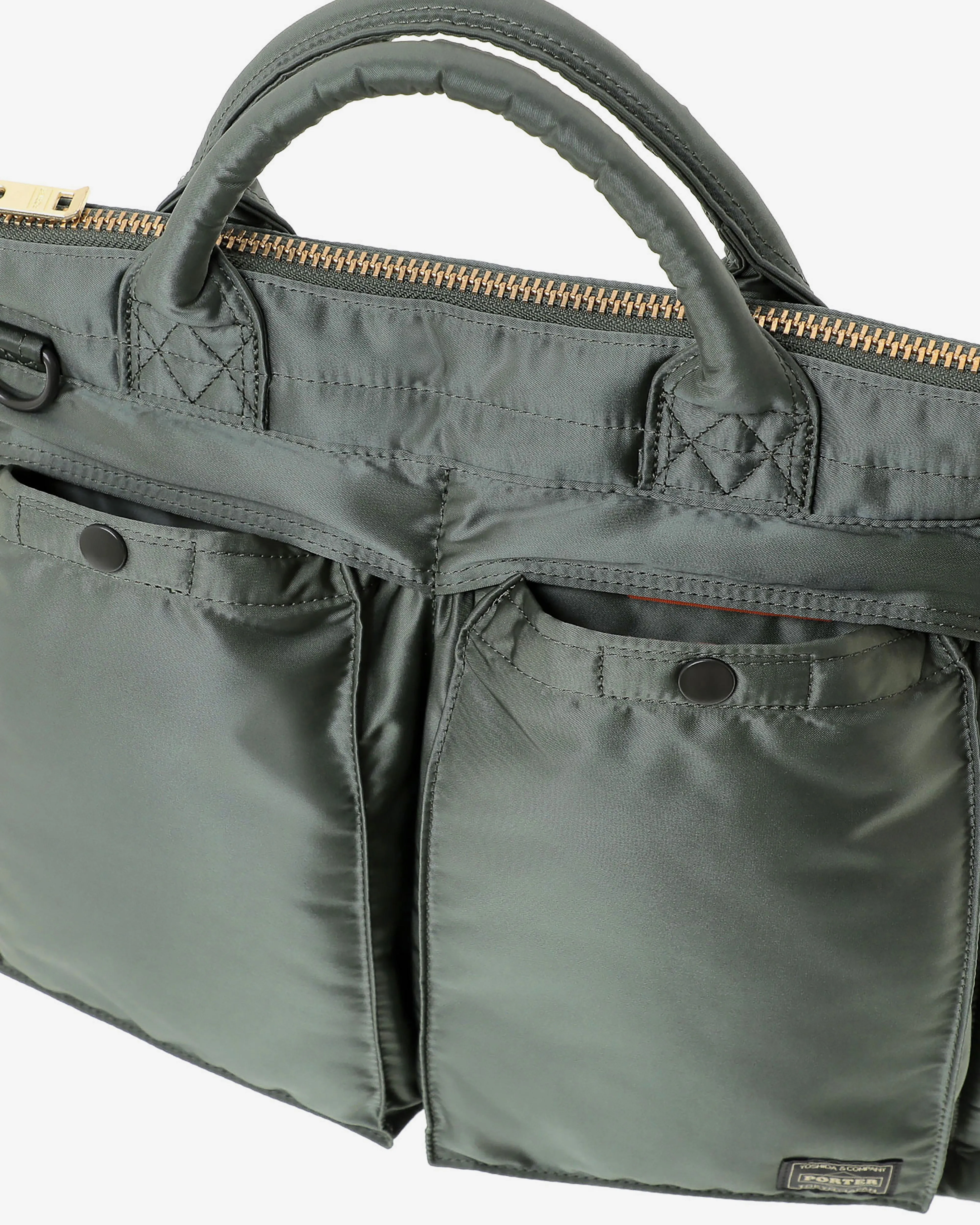 Porter Yoshida & Co. Tanker Square Tote Bag (L)  Green