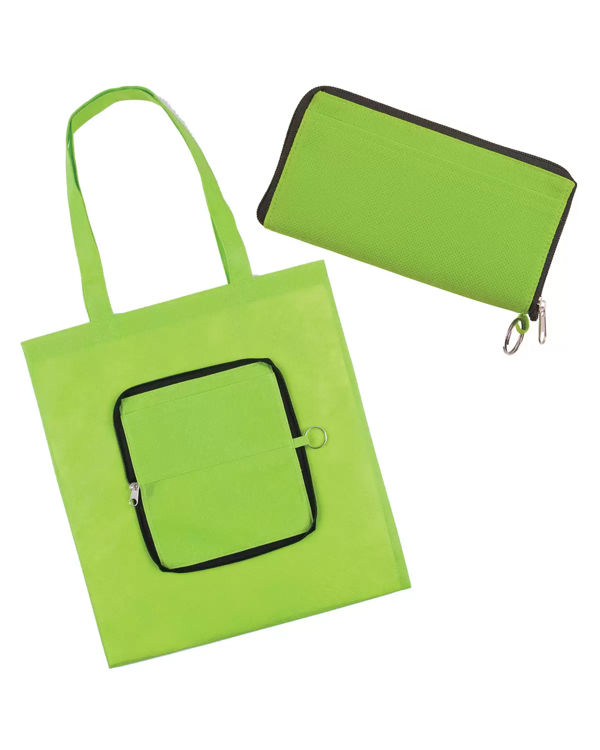 Promo Goods  BG132 Folding Zippin' Tote Bag SKU: BG132