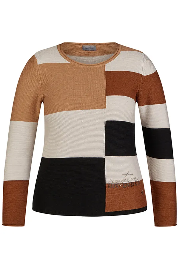 Rabe & LecomteBROWN STRIPED SWEATER