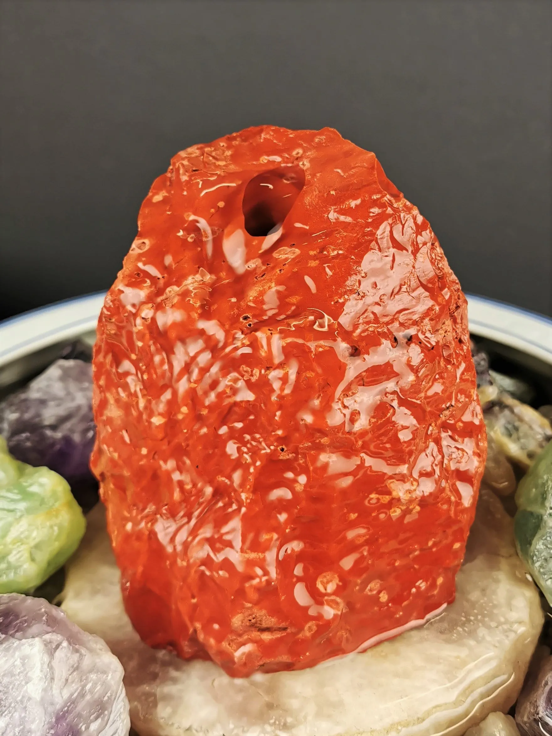 Red Jasper Fountain Topper