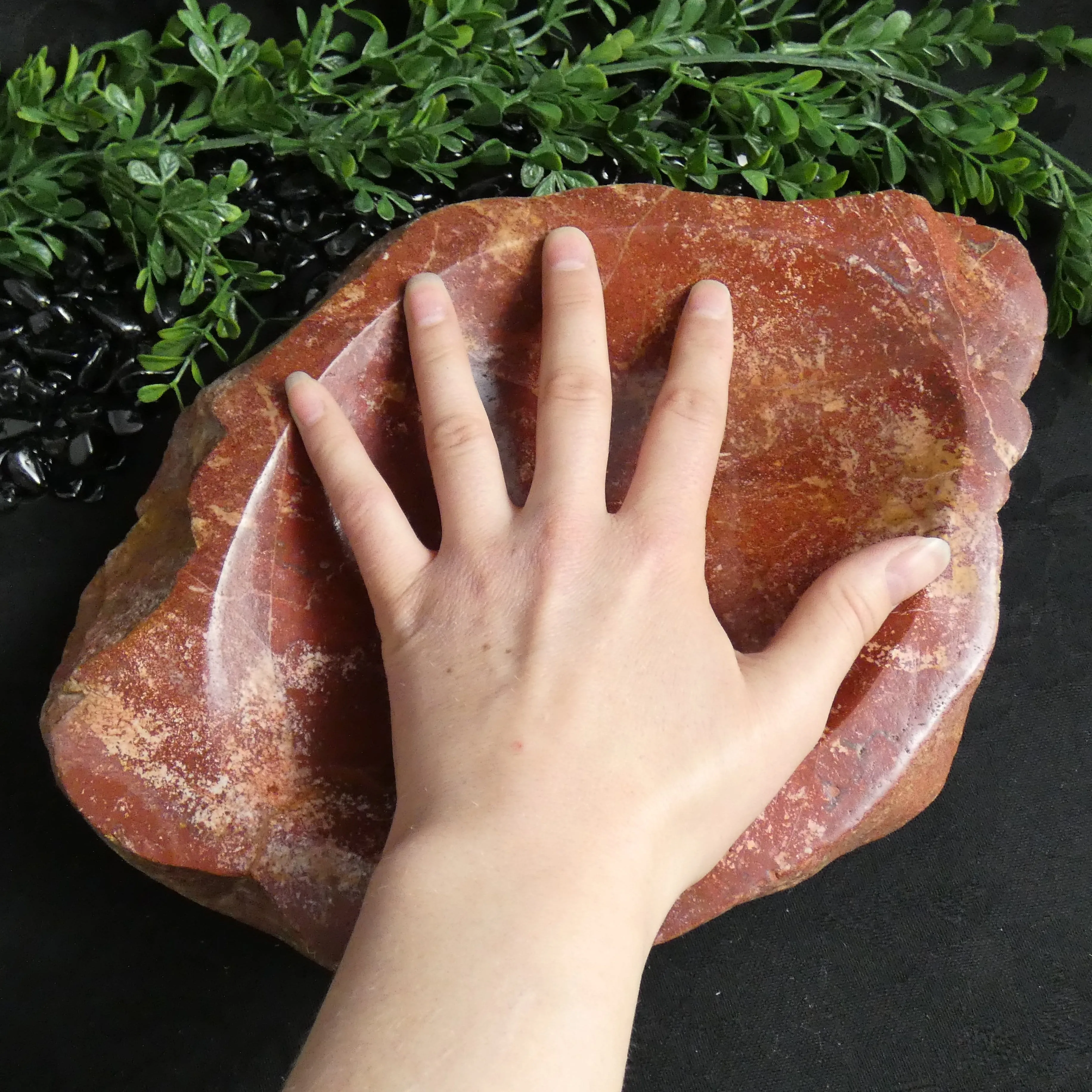 Red Jasper Replacing Petrified Wood Bowl