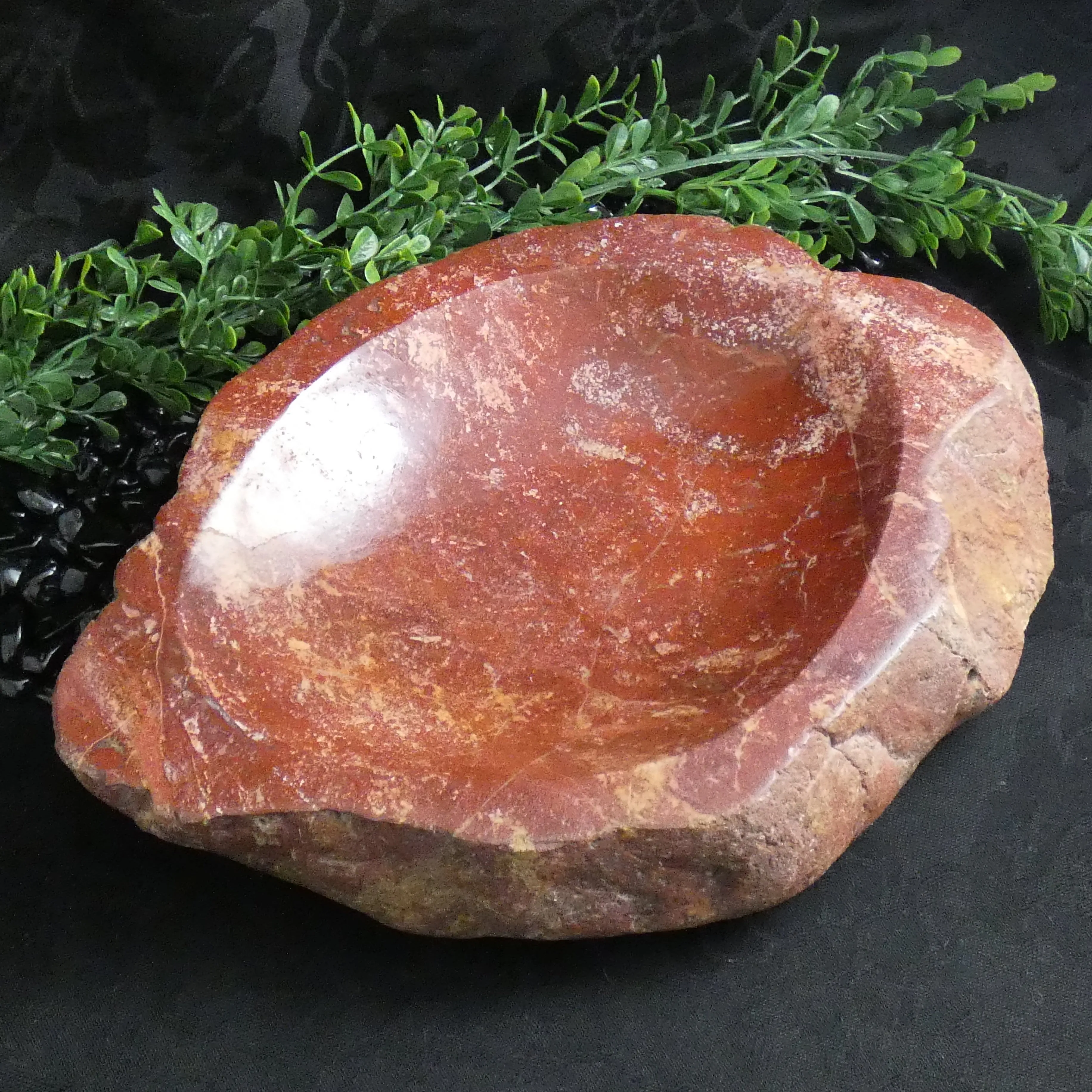 Red Jasper Replacing Petrified Wood Bowl