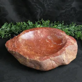 Red Jasper Replacing Petrified Wood Bowl