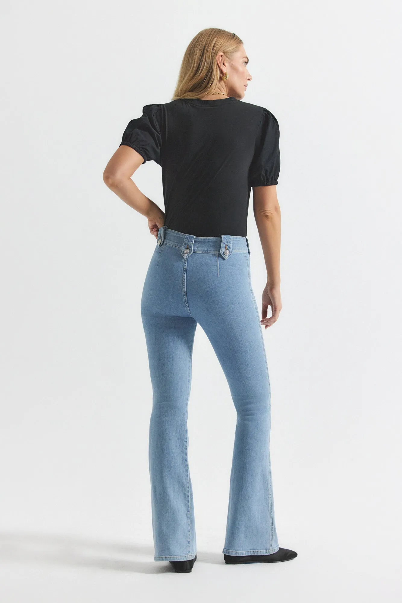 Robertson Flare Jeans - Dover Light