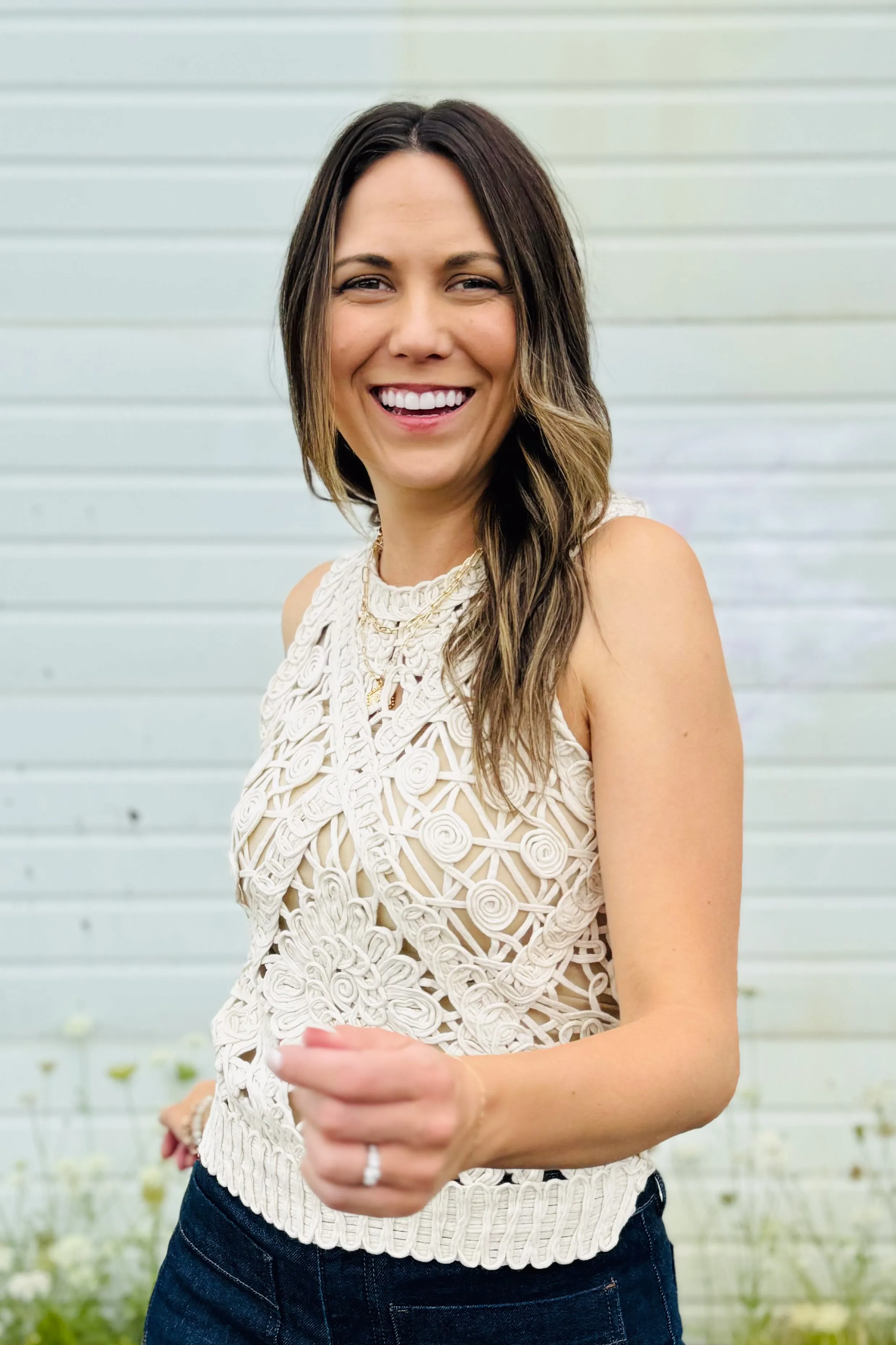 Rose Crochet Tank Top