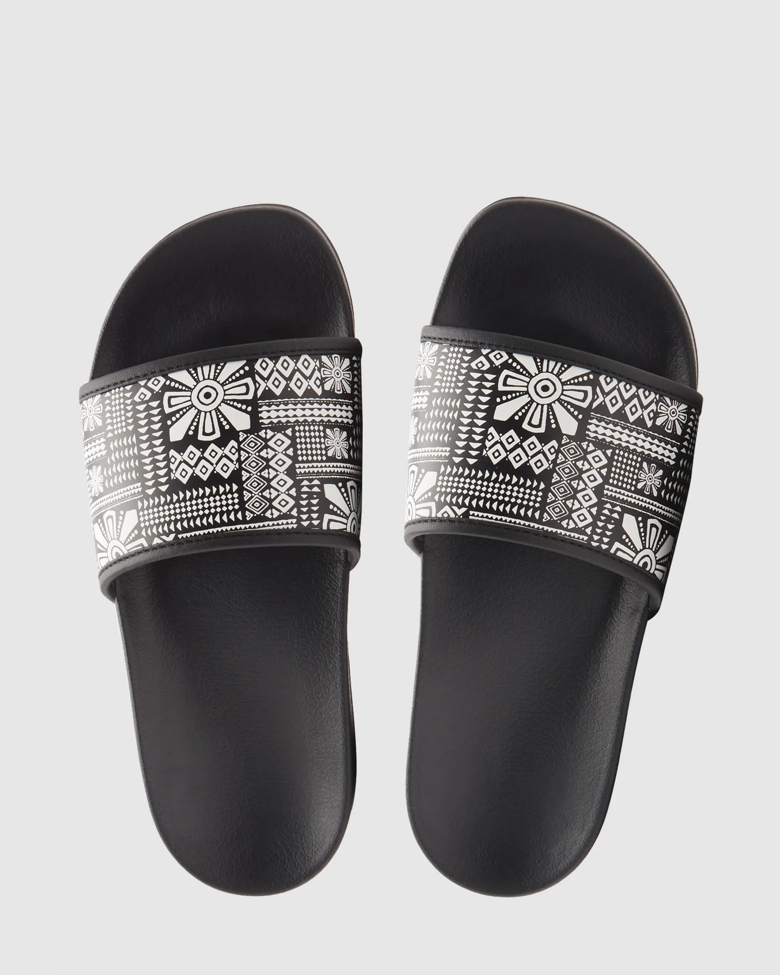 Roxy Womens Slippy Sandals - Black/White | SurfStitch