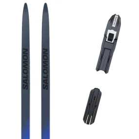 SALOMON-RS 10 + PROLINK SHIFT SKATE BLACK/WHITE/RACE BLUE  - Cross-country ski set