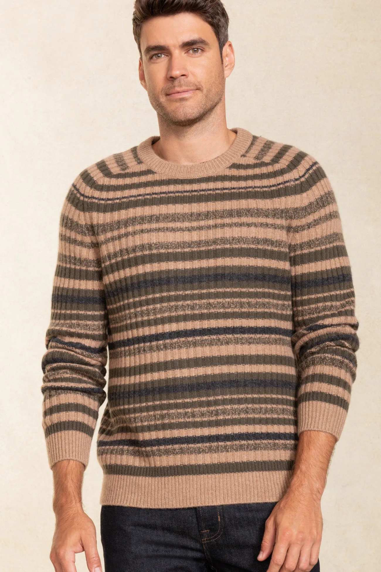 SAM STRIPED CASHMERE SWEATER