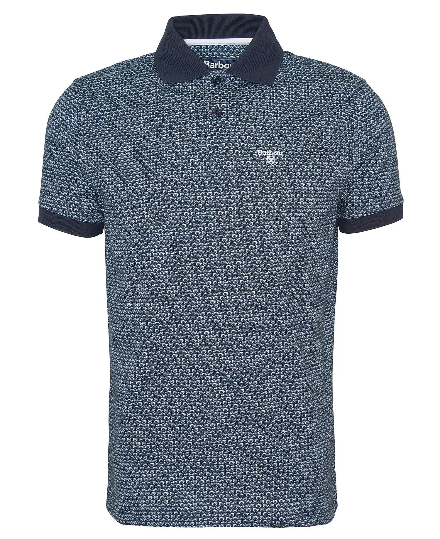  Shell Print Polo Shirt     