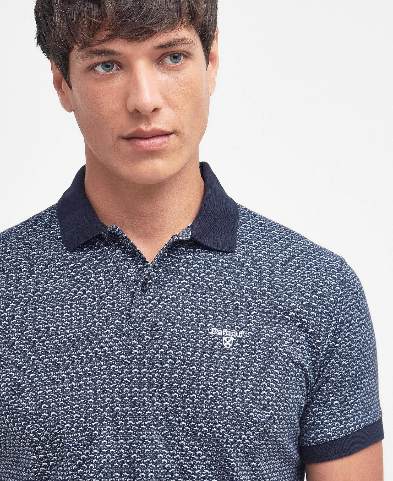  Shell Print Polo Shirt     