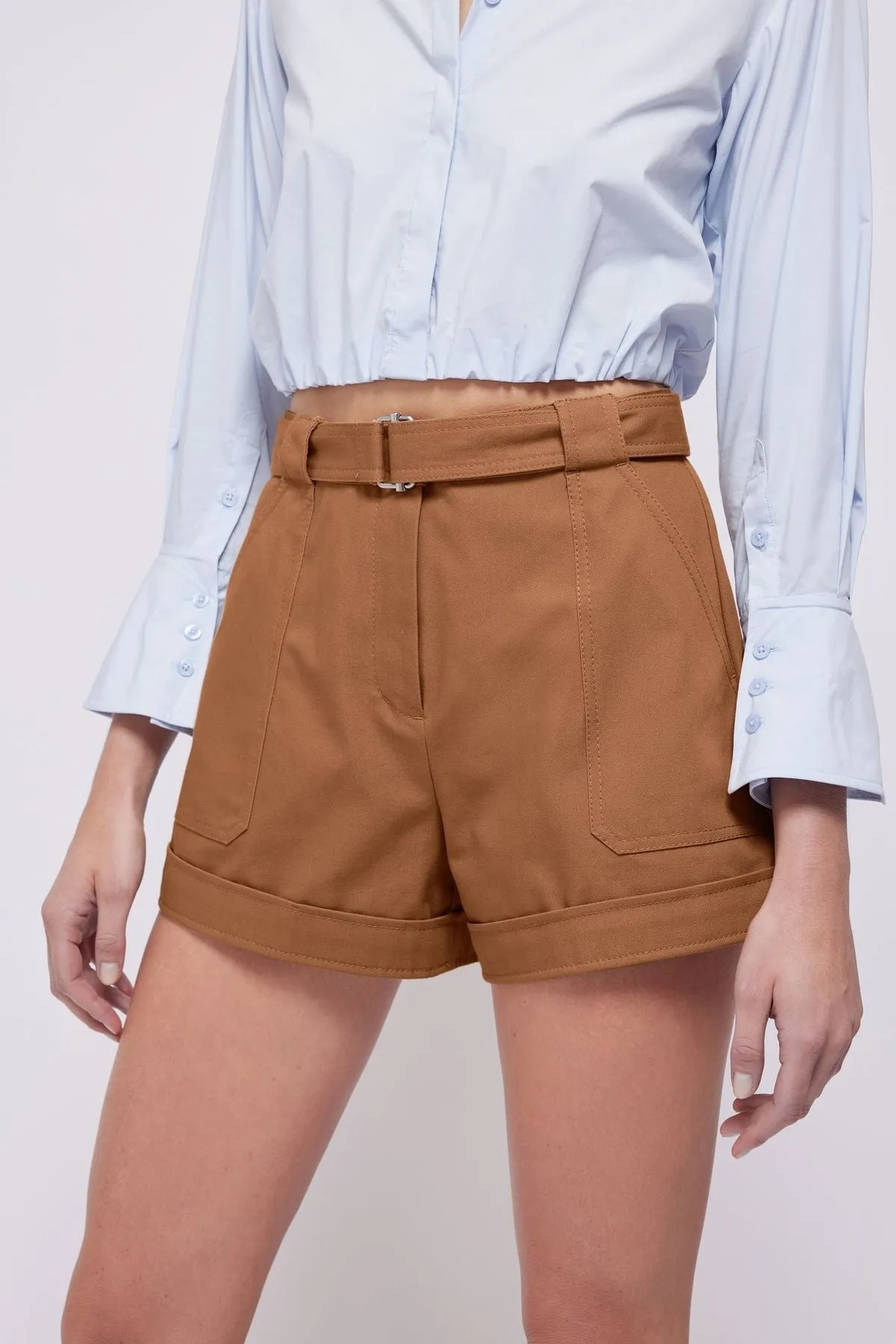 Simkhai Lourie Belted Shorts