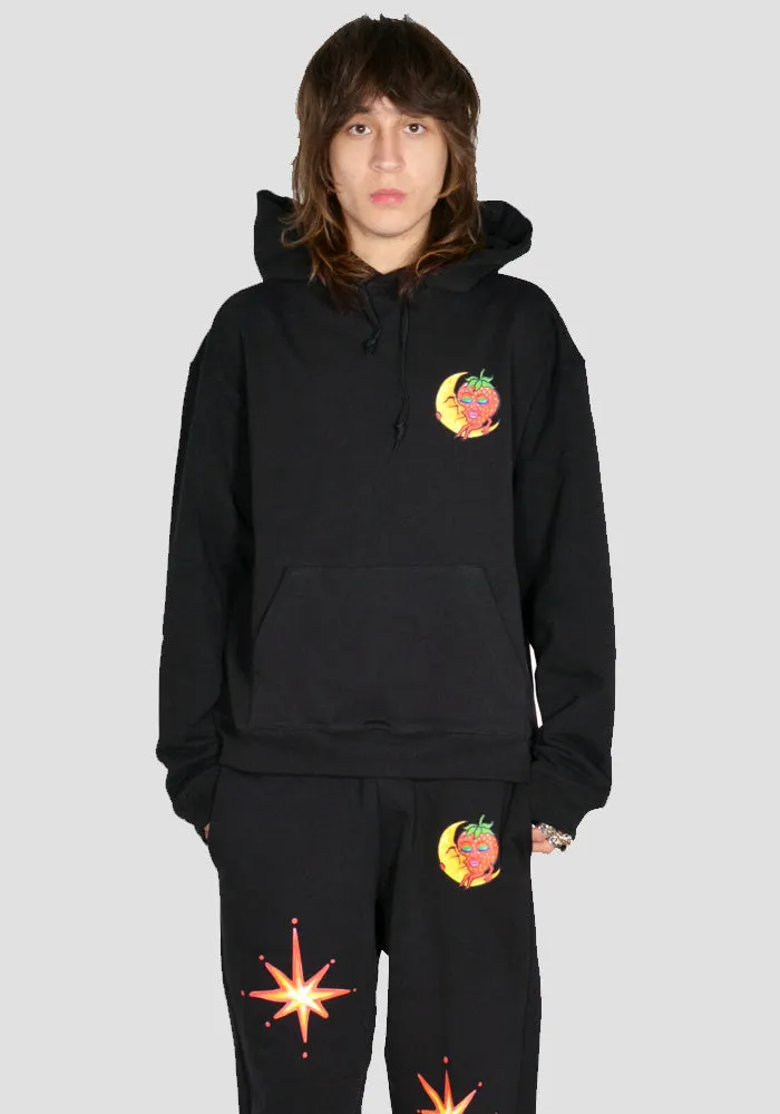 SKY HIGH FARM SHF03T032 ALLY BO FIREWORK SWEAT HOODIE BLACK