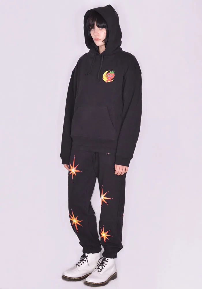 SKY HIGH FARM SHF03T032 ALLY BO FIREWORK SWEAT HOODIE BLACK