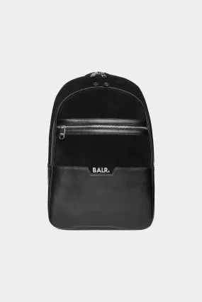 Sorrento Leather/Suede Backpack Jet Black