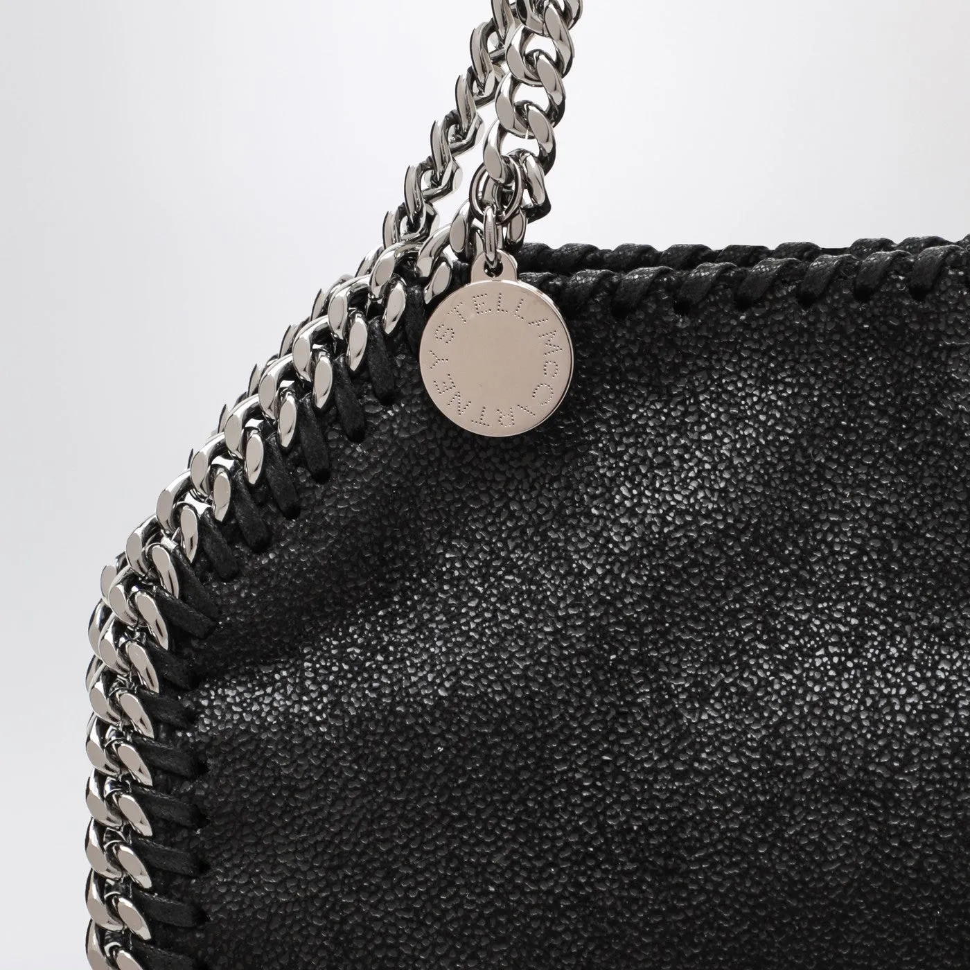 Stella McCartney    Stella Mc Cartney Black Micro Falabella Tiny Tote Bag