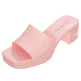 Steve Madden Womens Halston Pink Candy Sandals