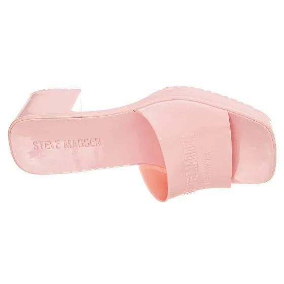 Steve Madden Womens Halston Pink Candy Sandals